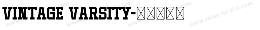 Vintage Varsity字体转换